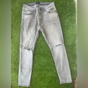 Zara grey skinny jeans